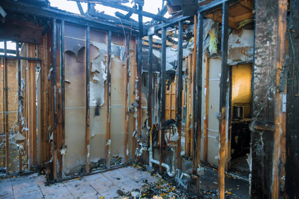Professional Fire Damage Removal technician working in New York, NY